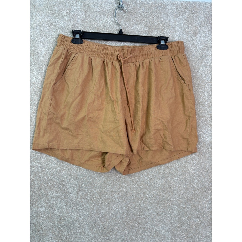 NWT TORRID Lightweight Shorts Women's 2X 18-20 Stretch Linen Pull On